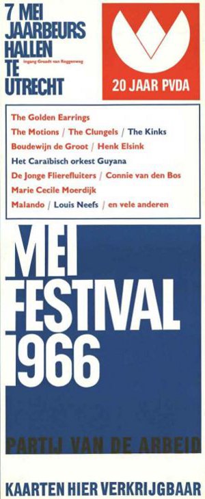 The Golden Earrings Mei festival ad May 07, 1966 Utrecht - Jaarbeurs